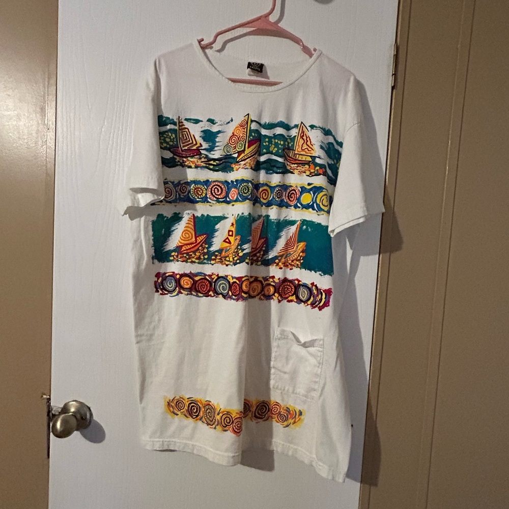Colorful Sailboat Graphic T-Shirt